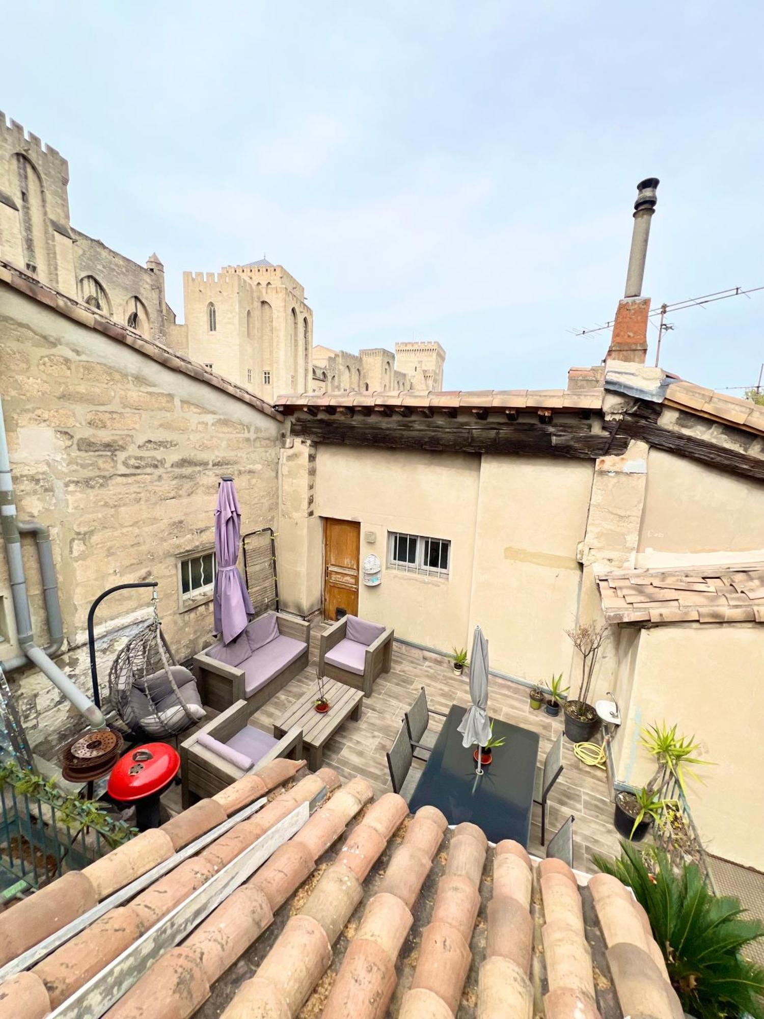 Renove, Vue Sur Palais Des Papes, Terrasse Et Wifi Troisieme Etage Apartment Avignon Exterior photo
